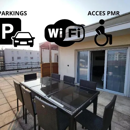 Rooftop 3 Chambres, Terrasse, Garage شقة *